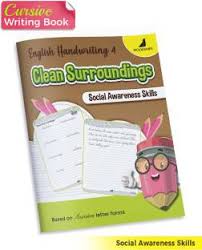 It can also be called. English Cursive Writing Books For 6 To 10 Year Kids Handwriting Improvement Clean Surroundings Story Based Practice Activities For Children Buy English Cursive Writing Books For 6 To 10
