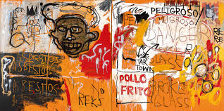Colorful Basquiat artwork