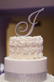 Free Shipping Swarovski Crystal Monogram Cake Topper Any Letter A B C D E F G H I J K Wedding Cake Toppers Crystal Wedding Cake Toppers Monogram Wedding Cake