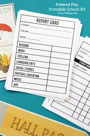 Pretend Play Printable School Kit Inspiration Made Simple School Kit Dramatic Play Preschool Pretend Play Printables