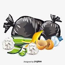 Vector Hand Painted Black Garbage Bags Vector And Png Vector Hand Hand Painted Free Vector Graphics
