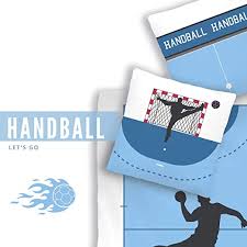 Bettwäsche teenager finden sie hohe qualität teen bettwäsche hersteller und alibaba com bietet appy linen. Mtonlinehandel Traumhelden Bettwasche 135x200 Handball Kinderbettwasche Fur Madchen Und Jungen Teena Bettwasche 135x200 Kissenbezug 80x80 Kinderbettwasche