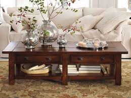 The trunk style coffee table features dark blue linen accented by reddish brown wood strips, leatherette detailing, and. Brown Coffee Table Decor Novocom Top