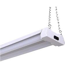 Led 4 Utility Shop Light 40w 5000k Linkable Frosted Lens 4100lm Replaces 4 Foot Fluorescent Garage Shoplight Ceilin Ceiling Fixtures Shop Lighting 5000k