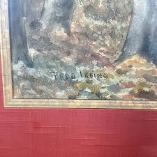 FRED IRVING SIGNED FRAMED OIL PAINTING