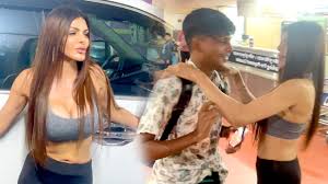 Sherlyn Chopra Seduces Paparazzo With Sexy Dance At Airport