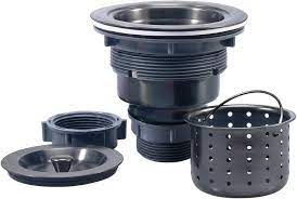 Kitchen sink drain with deep strainer basket. Buy Kone Kitchen Sink Drain 3 1 2 Inch Black Sink Drain Assembly Kit Removable Deep Sink Strainer Basket With Rubber Stopper Sealing Lid Matte Black Stainless Steel Body For Home Kitchen Online In Indonesia