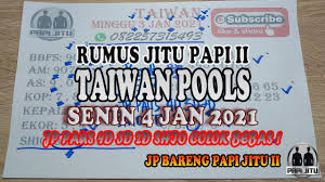 Prediksi Taiwan Rabu 6 Januari 2021 Taiwan Jitu Youtube