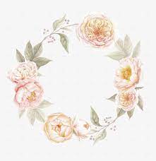 Flat style pink flower wreath clipart. Wreath Clipart Flower Vintage Flower Wreath Png Png Image Transparent Png Free Download On Seekpng