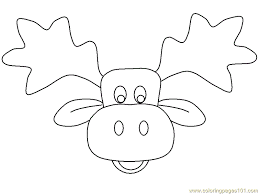 Moose Head Printable Coloring Page For Kids And Adults Coloring Pages For Kids Animal Coloring Pages Coloring Pages