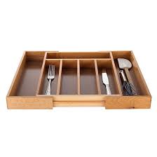 Cutlery tray, drawer dividers and cutlery boxes can do magic in your kitchen. Extending Wooden Cutlery Tray Lakeland