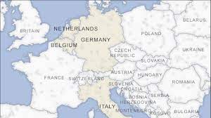 A map of europe after the unification of italy (1863). Evropa Karta Gradovi