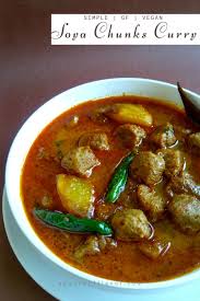 Soya Chunks Potato Curry Meal Maker Curry Recipe Vegetarian Recipes Dinner Healthy Vegetarian Dishes Healthy Vegetarian Recipes Healthy Easy