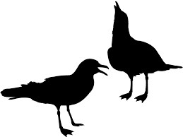 Seagulls Silhouette Free Vector Silhouettes Creazilla Silhouette Free Silhouette Vector Free