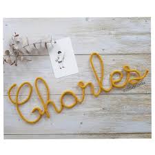 Prenom Ou Mot De 7 Lettres En Laine Realise Au Tricotin Etsy Diy Baby Stuff Stud Earrings
