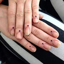 Four Dot Tattoos On Fingers Dot Tattoos Dot Tattoos On Fingers Finger Tattoos