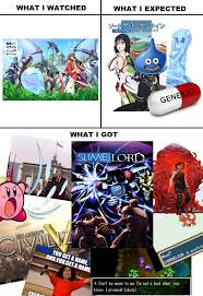 Maybe you would like to learn more about one of these? Pleasantly Surprised By This One Especially After Reading It What I Watched What I Expected What I Got Anime Funny Anime Memes Funny Anime Memes