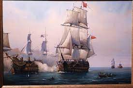Maybe you would like to learn more about one of these? Early Painting Of The Battle Of Trafalgar Painting By Mike Jeffries