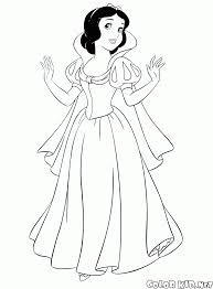 Scarica O Stampa La Pagina Da Colorare Principessa Biancaneve Disegni Da Colorare Principesse Biancaneve