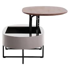 Corrigan Studio Reg Wooten Oval Coffee Table With Lift Top Coffee Table Home Coffee Tables Cool Coffee Tables