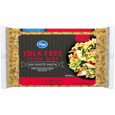 A serving can be raised 3 to 4 oz. Kroger Yolk Free Extra Wide Egg White Pasta 12 Oz Foods Co