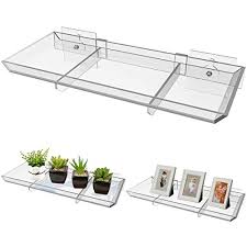 Displays2buy pedestal art sculpture stand acrylic lucite display cube. Niuxx Window Floating Plant Shelf 11 Inch Acrylic Plant Tray With Strong Sticky Hooks For Succulent Planter Pots Wall Buy Online In Gibraltar At Gibraltar Desertcart Com Productid 180168444