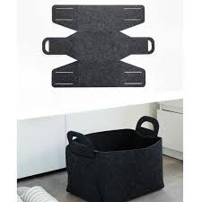 Dunxdeco Home Office Storage Laundry Coat Basket Felt Clothes Bag Toys Holder Container Modern Simple Roo Felted Storage Storage Baskets Simple Room Decoration