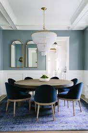 This dining room in a family home designed by cameron ruppert interiors gets a dose of glam from lacquered blue paint. Blue Dining Room Designs To Bring Peace Into Your Decor Bar Stools Furniture