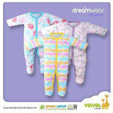 Ingin bayi anda tidur dengan lelap di malam hari? Sakeso Cod 3pcs Velvet Junior Dreamwear Sleepsuit Jumper Baby Girls Baju Tidur Bayi Lazada Indonesia