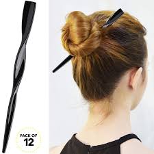 Hairtips #hairstylist #thesalonguy in this video i share why your hair sticks up. Amazon Com Rc Roche Ornament 12 Pcs Womens Fashion Hair Sticks Flat Twist Plastic Stylish Chopstick Bun Maker Updo Hairpins Premium Quality Beauty Accessory Girls Ladies Medium Black Beauty