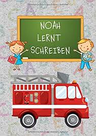 Unsere klasse hat nach den herbstferien ein neues kind aufgenommen. Noah Lernt Schreiben Schreiblernheft A4 Fur Erstklassler Und Schreibanfanger Zum Schreiben Lernen Und Uben Feuerwehr Motiv Dreifach Lineatur Mit Haus 1 Klasse Amazon De Journal Schuler Bucher