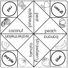 Teacherfiera Com Year 1 Unit 4 Cootie Catcher Game Vegetables Cootie Catcher The Unit Catcher