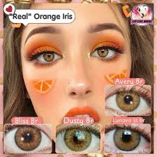 Softlens Real Orange iris mata