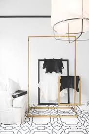 Black And Gold Clothes Rail Luxe Garment Racks Clothing Rack Retail Clothing Racks