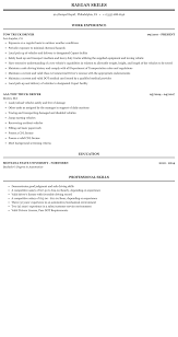 tow truck driver resume sample mintresume