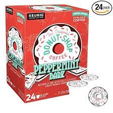 Positivity, and encouragement with each coffee and donut order. Amazon Com Original Donut Shop Peppermint Bark Kcups Coffee Peppermint Mocha K Cups Pods Flavored Coffee Peppermint Bark K Cups Single Cup For Keurig Machine 24 Grocery Gourmet Food
