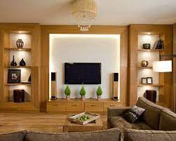 Display Cabinets On Either Side Of Tv Living Room Units Living Room Entertainment Living Room Tv