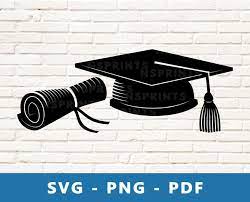 Graduation Svg Diploma And Cap Png Graduation Png Diploma Etsy Svg Svg Files For Cricut Funny Quote Prints