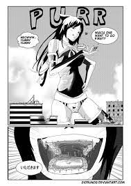 Hungry Giantess Cat Girl Vore By Giorunog Cat Girl Anime Knight