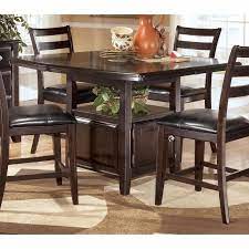 Ridgley Counter Height Table With Storage By Signature Design By Ashley Counter Height Dining Room Tables Dining Room Sets Dining Room Table