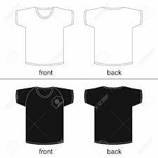 Create an online store, sell on facebook, sell on pinterest Blank T Shirt Template Front And Back For Printable Vector Royalty Free Cliparts Vectors And Stock Illustration Image 81224594