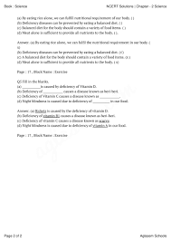Ncert Solutions Class 6 Science Chapter 2 Components Of Food Aglasem Schools