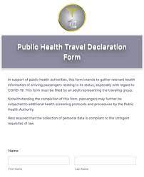 Your information will help public health officers contact you if you were exposed to a communicable disease. Public Health Travel Declaration Form Template Jotform