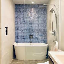 A comfortable bathroom is a key source of tranquility in your home. Shell Azure 552 1 Glass Tile Blue Mosaic Bathroom Blue Mosaic Tile