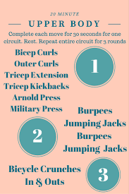 20 minute upper body circuit workout