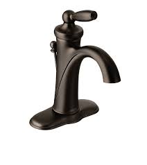 Moen 6600orb Oil Rubbed Bronze Single Handle Single Hole Bathroom Faucet From The Brantford Collection Valve Included Bronze Faucet Bathroom Faucets Single Handle Bathroom Faucet