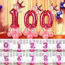 Valentine day crafts valentine decorations diy wedding decorations decor wedding balloon decorations flower decorations wedding blog 40th wedding anniversary romantic anniversary. 0 9 Number Balloons Set Kids Birthday Party Decoration Anniversary Home Decor Shopee Indonesia