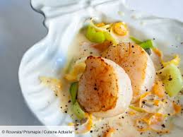 Saint Jacques Et Creme Aux Ecorces D Agrumes Recettes Recette Recettes De Cuisine Recette Recette Entree Facile
