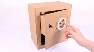 How To Make A Cardboard Safe With Combination Lock How To Make Safe With Combination Lock Cardboard Toy Youtube Cardboard Toys Combination Locks Cardboard Crafts