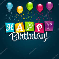 Happy Birthday with Balloons Stock Vector Image by &copy;Mictoon #7782495